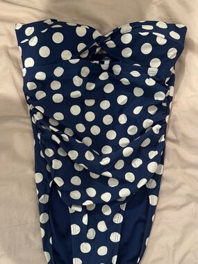 Jcrew polka dot one piece swim suit